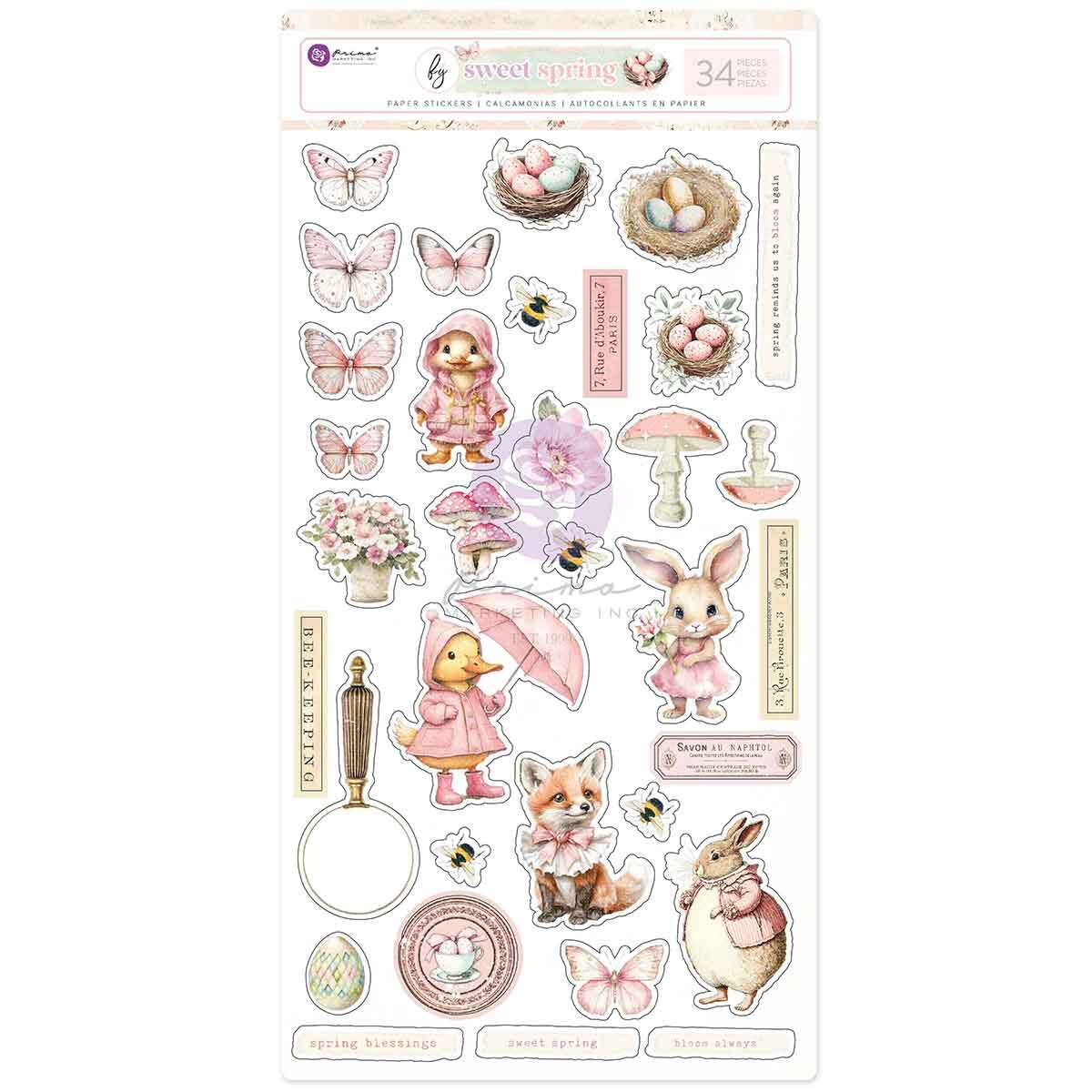 Sweet Spring paper stickers