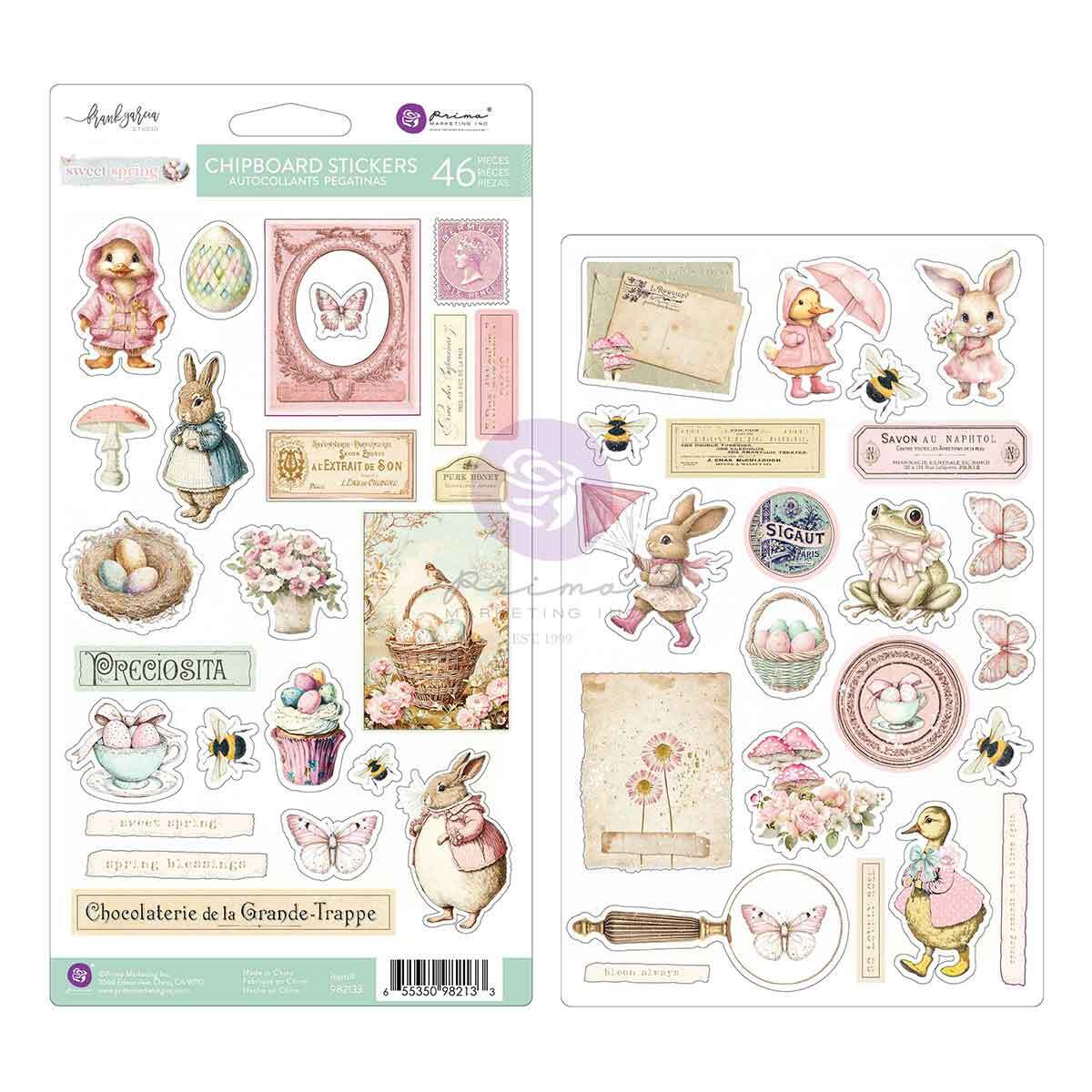 Sweet Spring chipboard stickers