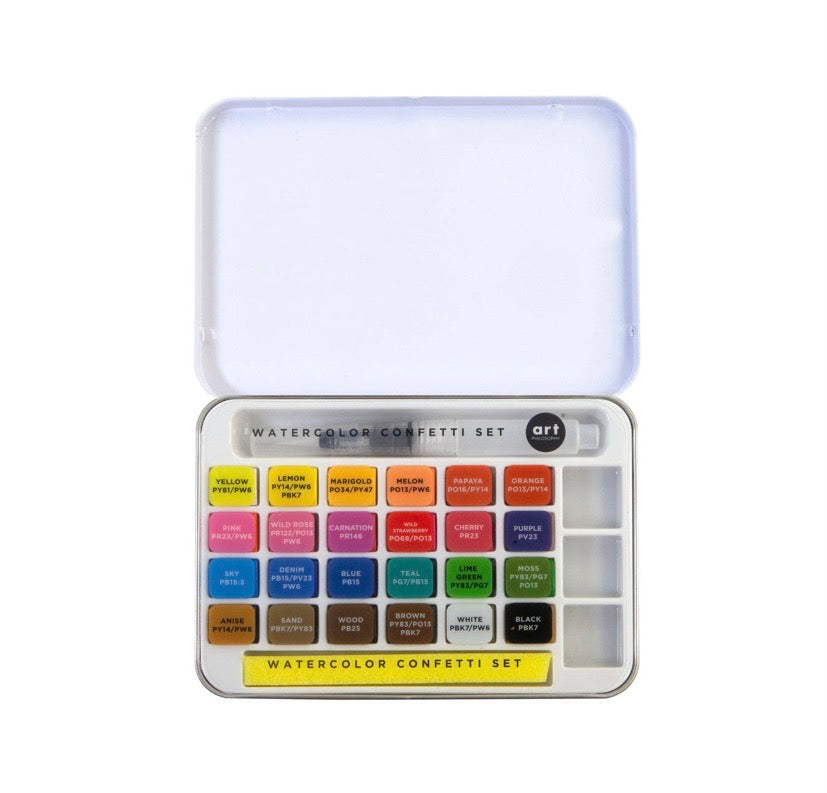 Art Philosophy Watercolor Set-Confetti