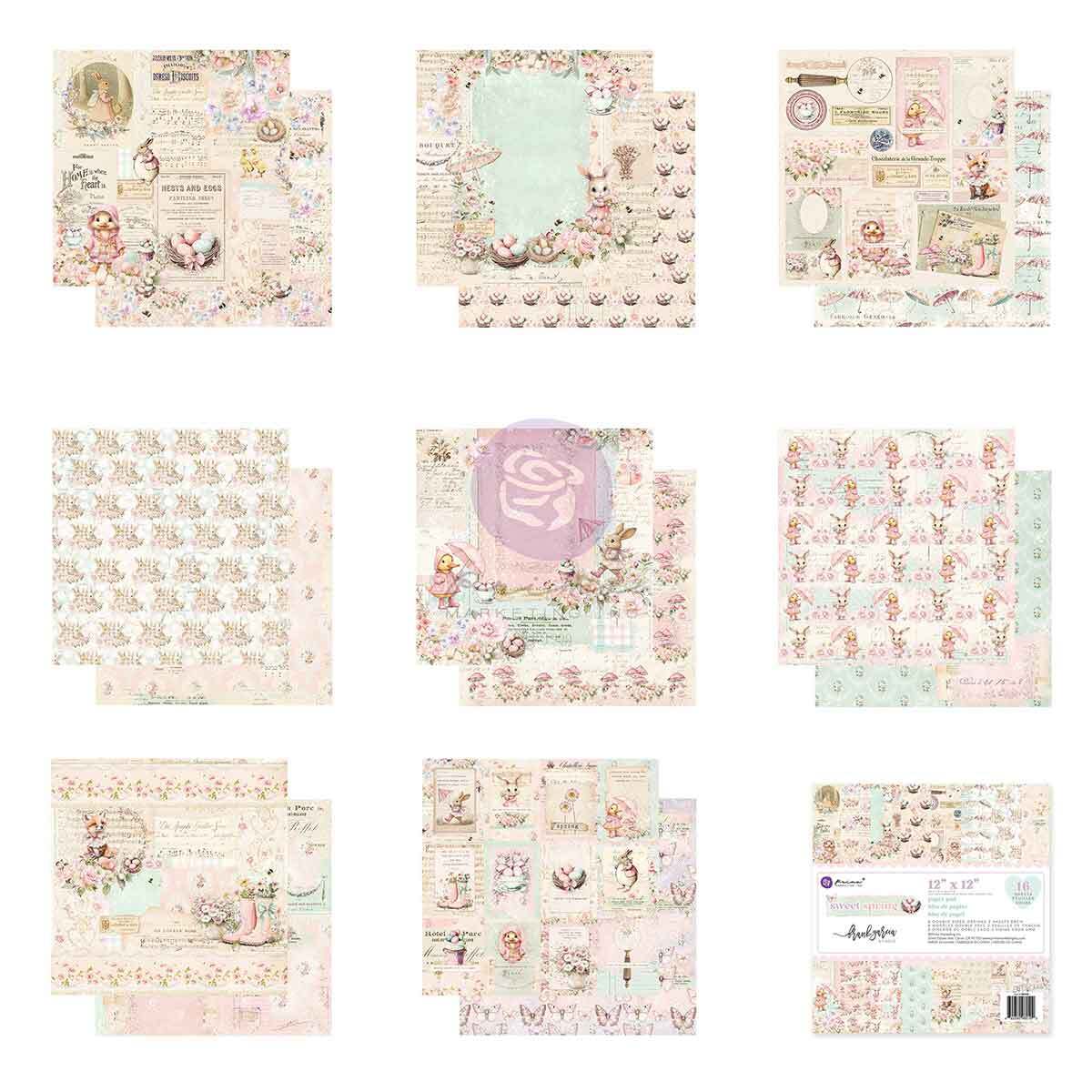 Sweet Spring 12”x12” paper pad