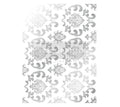 Silver House of Damask foil transfer