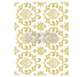 Gold House of Damask foil transfer