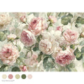 Velvet Blooms decoupage fiber