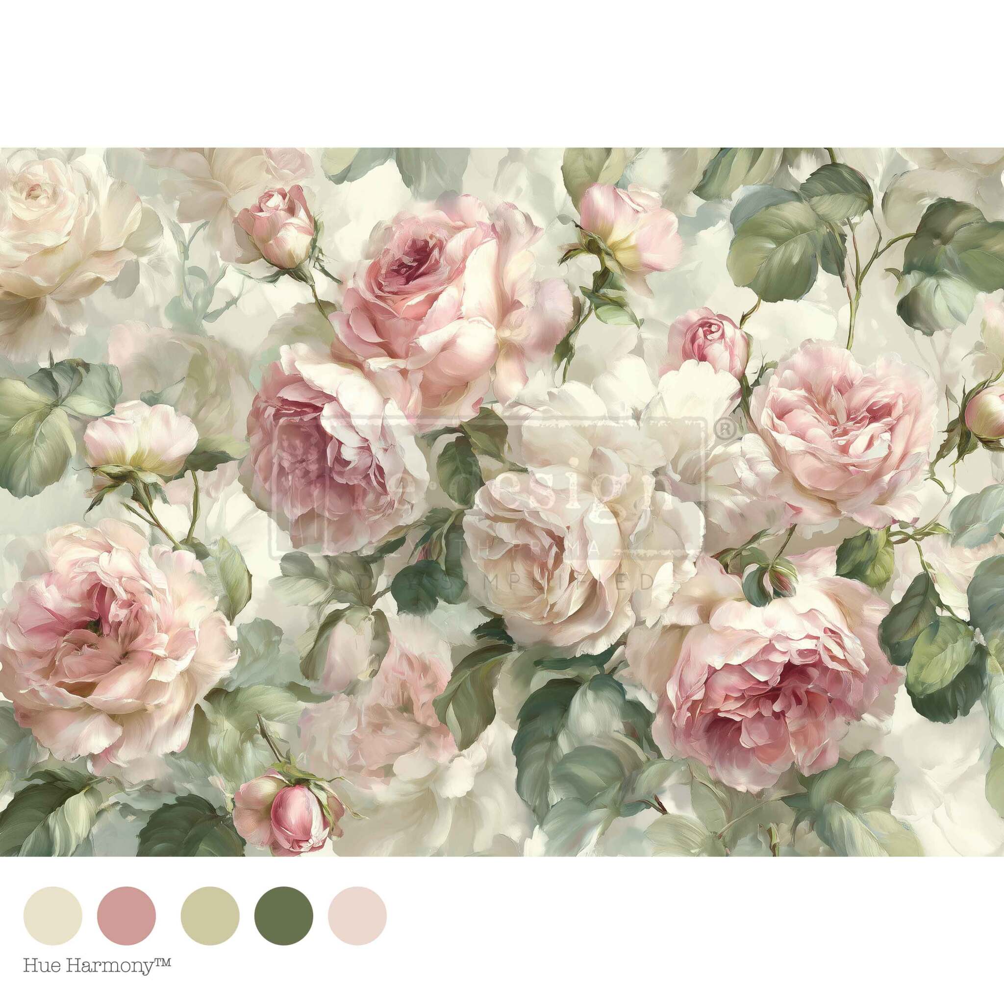 Velvet Blooms decoupage fiber