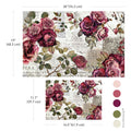Crimson Elegance decoupage fiber