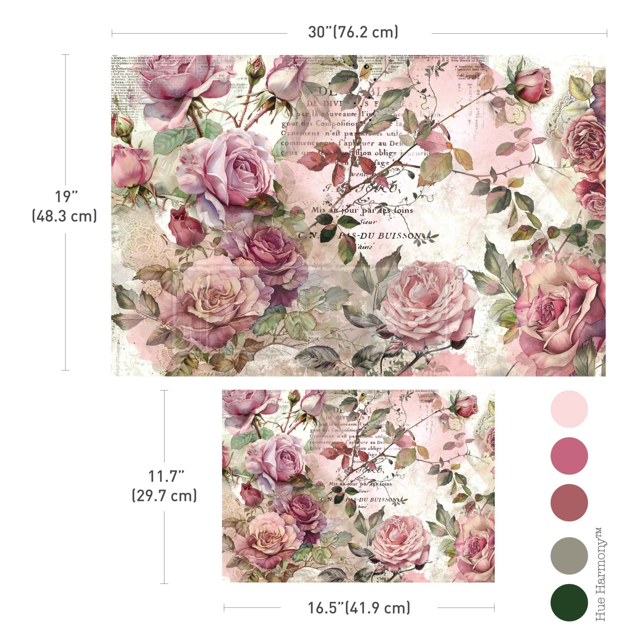 Dusty Velvet Mauve decoupage fiber