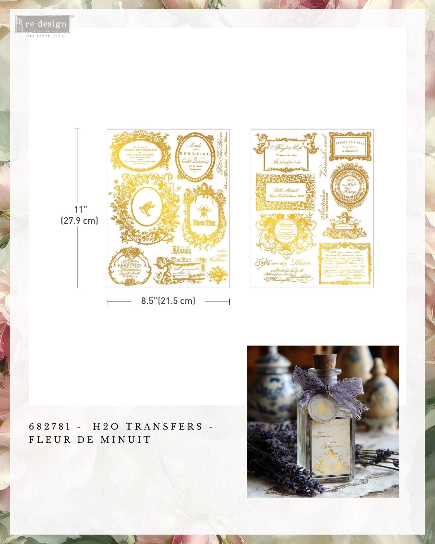 Fleur De Minuit H2O transfer